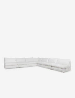 Winona Armless Corner Sectional Sofa -Lulu And Georgia Shop 34 WinonaArmless5PieceCornerSectional WhitePerformance 12845 1