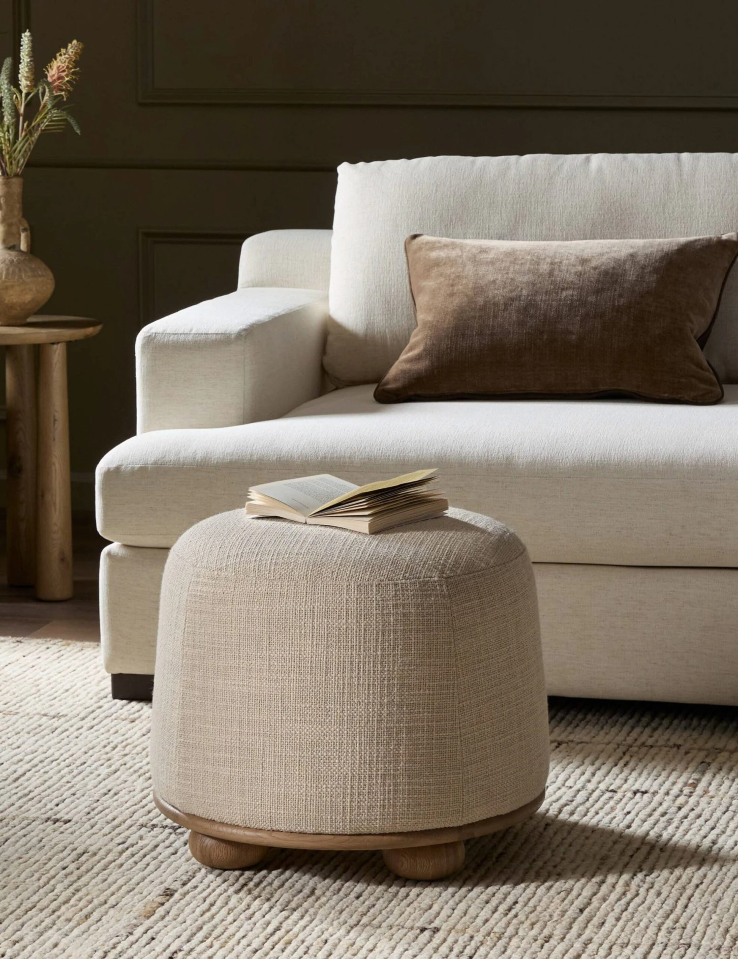 Rajah Round Ottoman 1 Rajah Round Ottoman