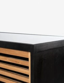 Blythe Media Console -Lulu And Georgia Shop blythe media console black and oak 1