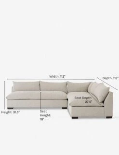 Decima Sectional Sofa -Lulu And Georgia Shop decima corner sectional sofa oatmeal