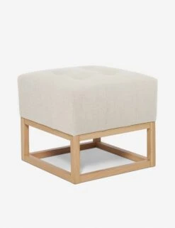 Grasmere Ottoman By Ginny Macdonald -Lulu And Georgia Shop grasmere ottoman linen natural 3