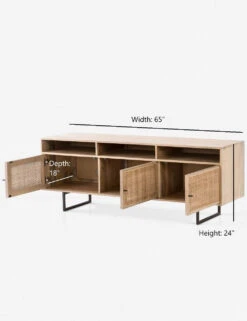 Hannah Media Console -Lulu And Georgia Shop hannah media console natural 1 1564991625 1